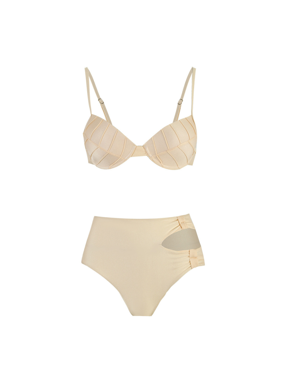 Aglaia Fringe Bikini Three Piece Set