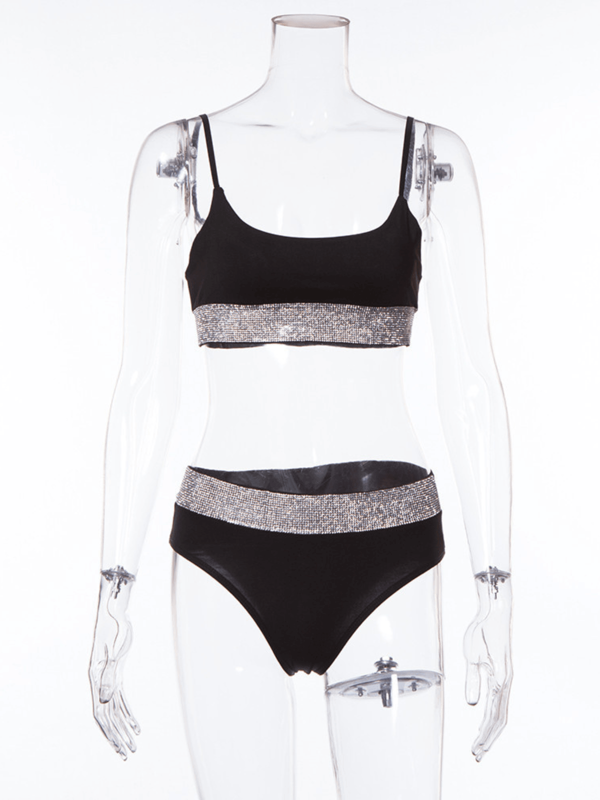 Azriel Rhinestone Bikini Two Piece Set