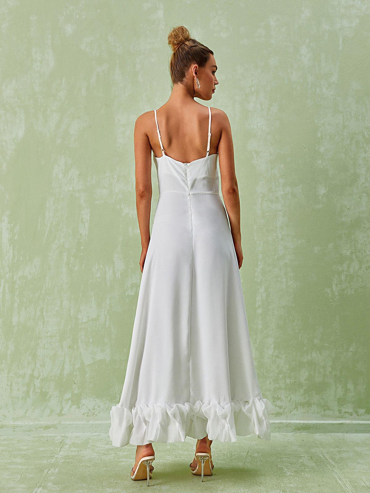 Ilsa Spaghetti Maxi Dress In White