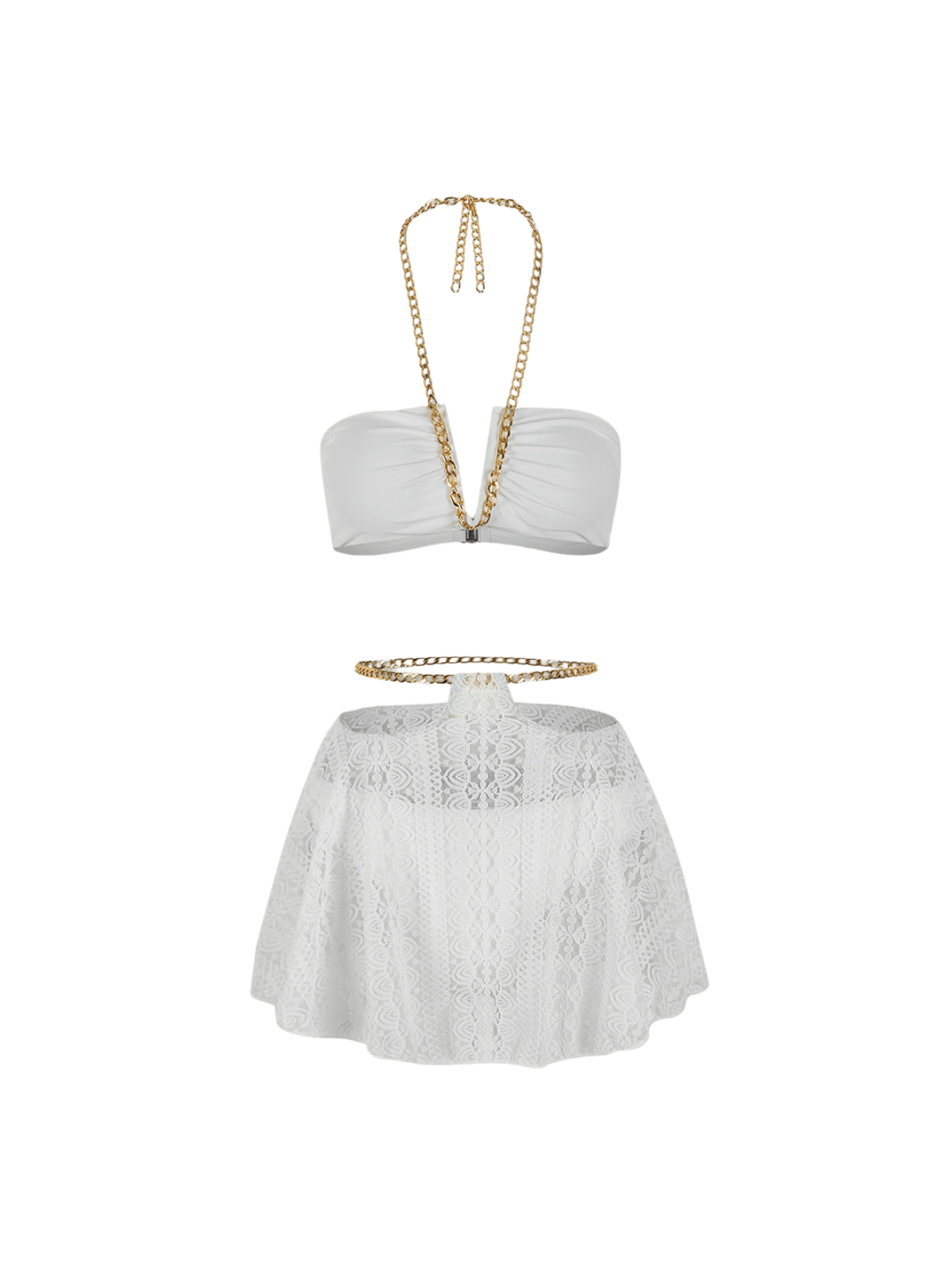 Adrina Chain Bikini Two Piece Set