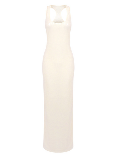 Akanji Plunge Neck Sequin Maxi Dress