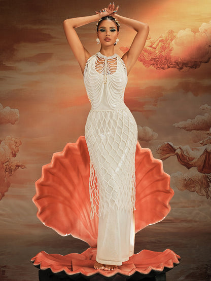 Akim Pearl Beaded Skirt