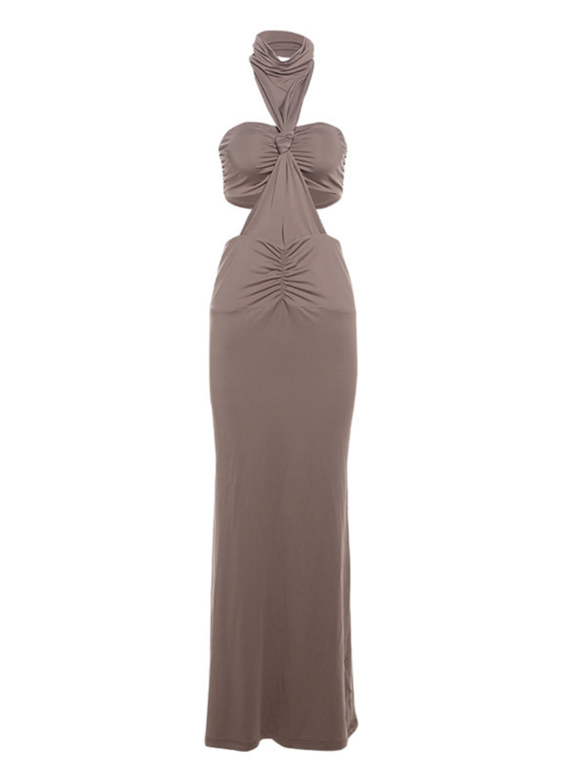 Crisoda Turtleneck Ruched Skirt Set
