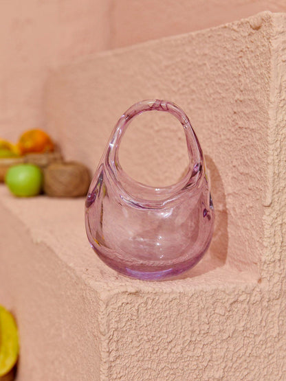 Elvira Pink Glass Bag