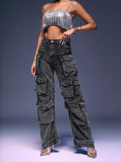 Giulia Denim Pants In Grey