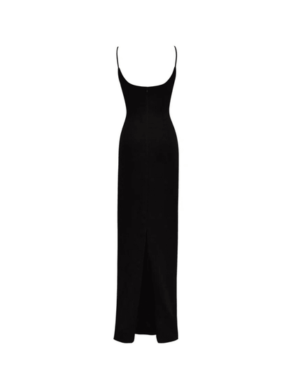 Juna Spaghetti Flower Hollow Bandage Dress