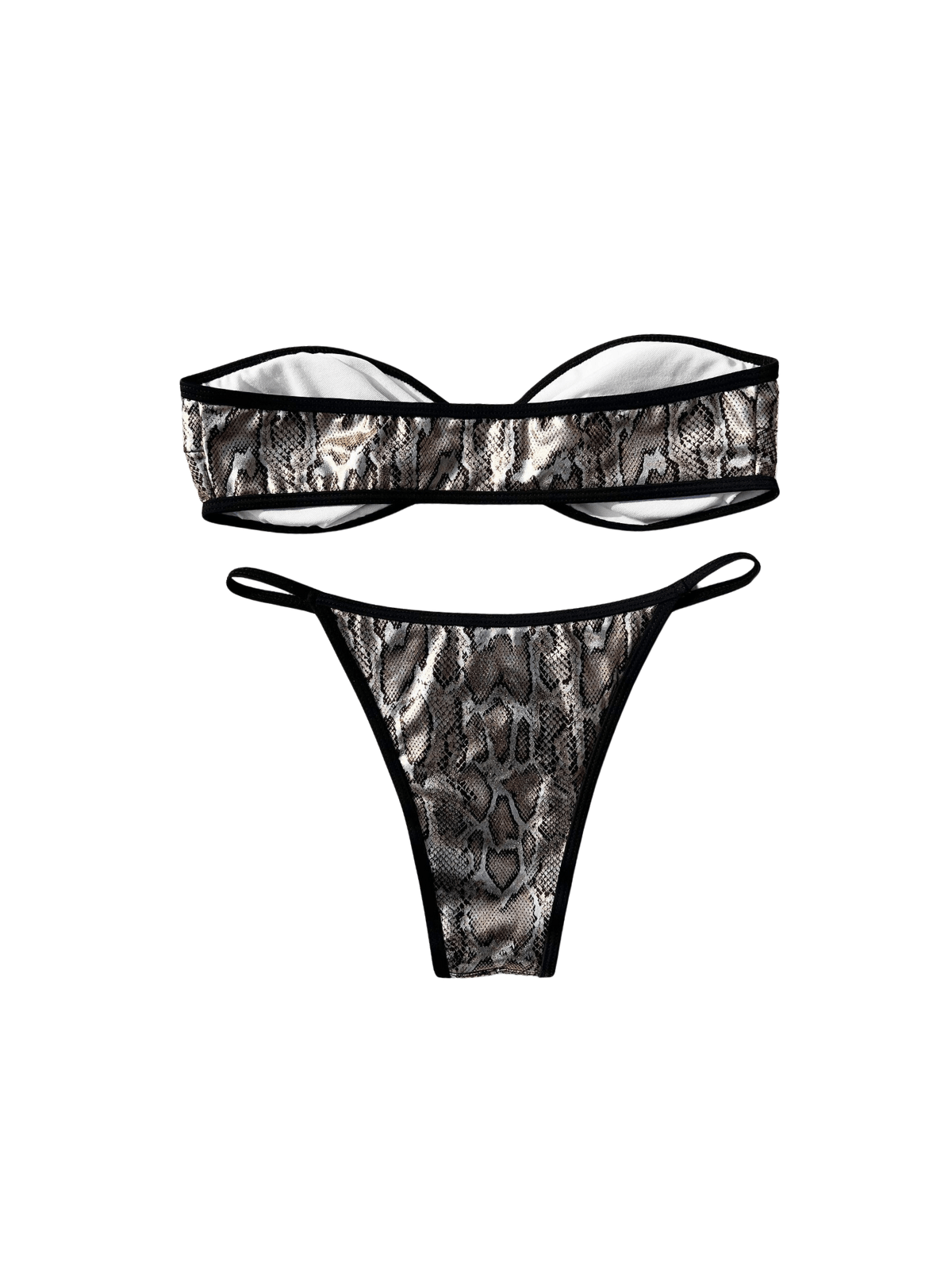 Oscar Snake Printed Bikini Two Piece Set