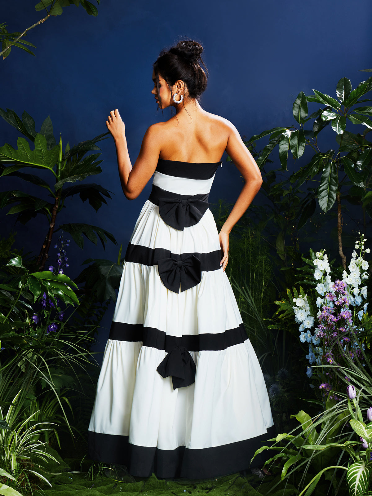 Quynh Strapless Bow Maxi Dress
