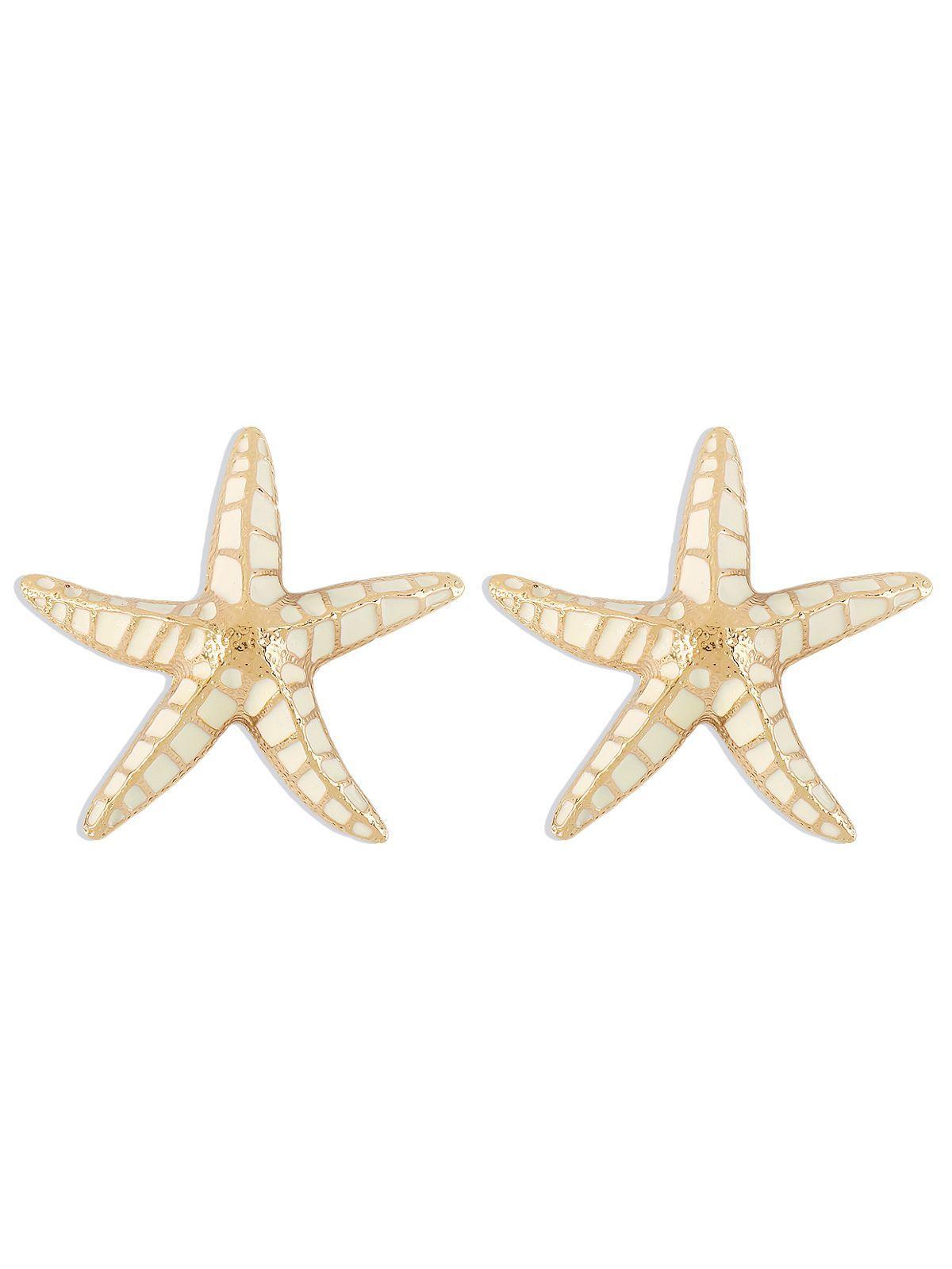 Shepherd Starfish Earrings In Beige