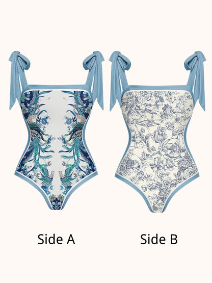 Tabitha Floral Printed Swimwear Two Piece Set