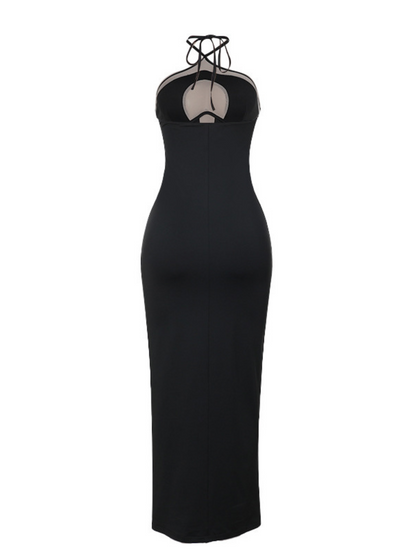 Thaliacea Halterneck Maxi Dress