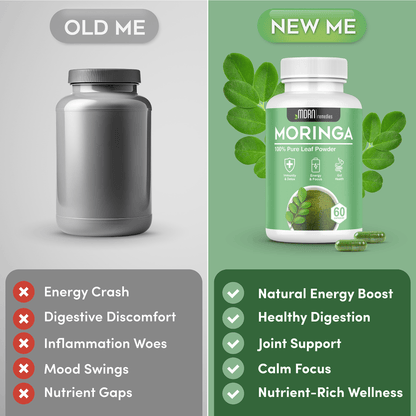 Pure Moringa Powder Capsules